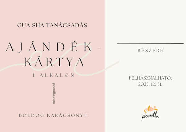 Ajándékkártya - Gua sha tanácsadás